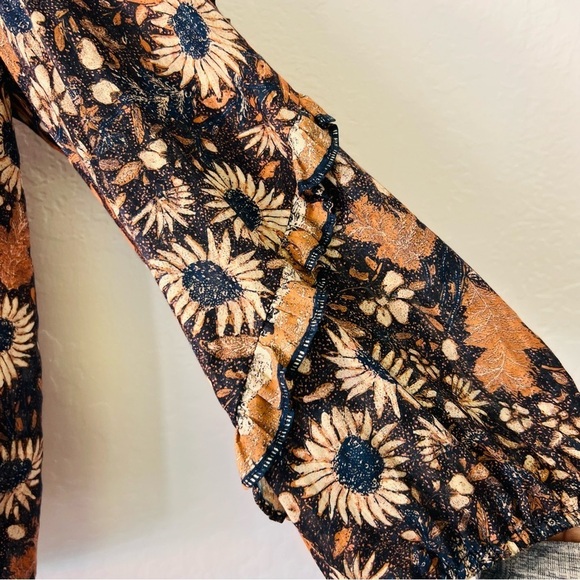 ULLA JOHNSON Manet Floral Blouse Size 4 - Picture 9 of 12